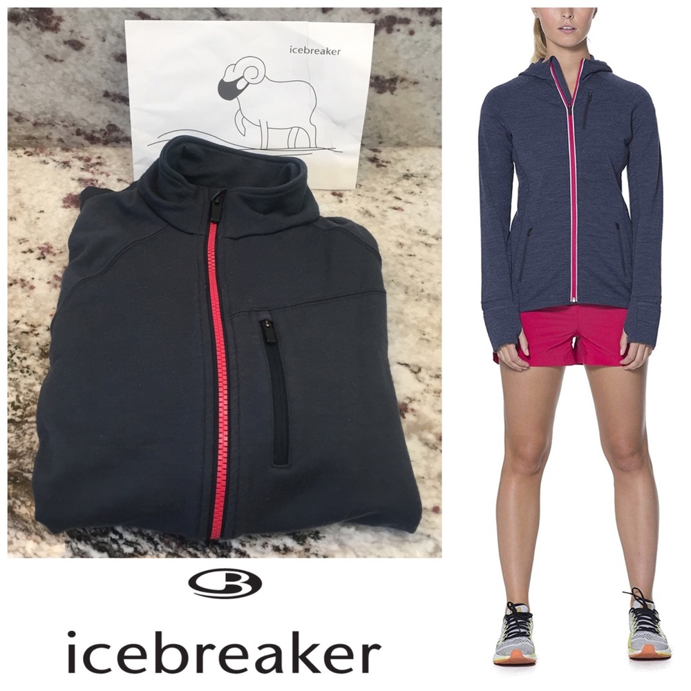 ICEBREAKER | Merino Wool Descender Zip Size Large